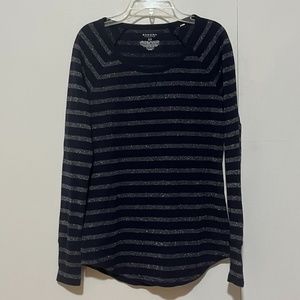 XS Sonoma Top; Navy and Silver
